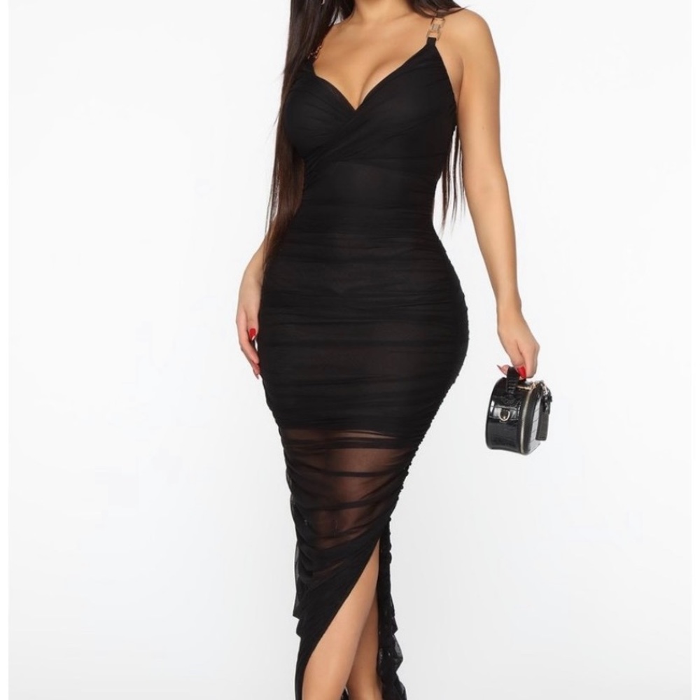 Brand: Fashionova, Size: XS, Color: black with gold straps 😍